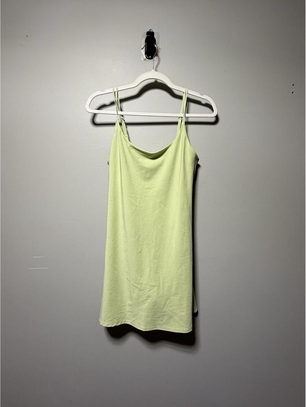 Abercrombie & Fitch Traveler Tank Dress Built In Shorts Lime Green S Athleisure